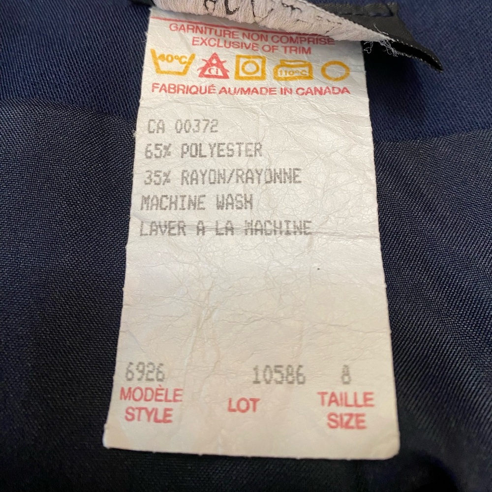 Vintage 90s Lana Lee Navy Rise High Rise Pencil Column Midi Skirt Size 8 - Picture 12 of 12